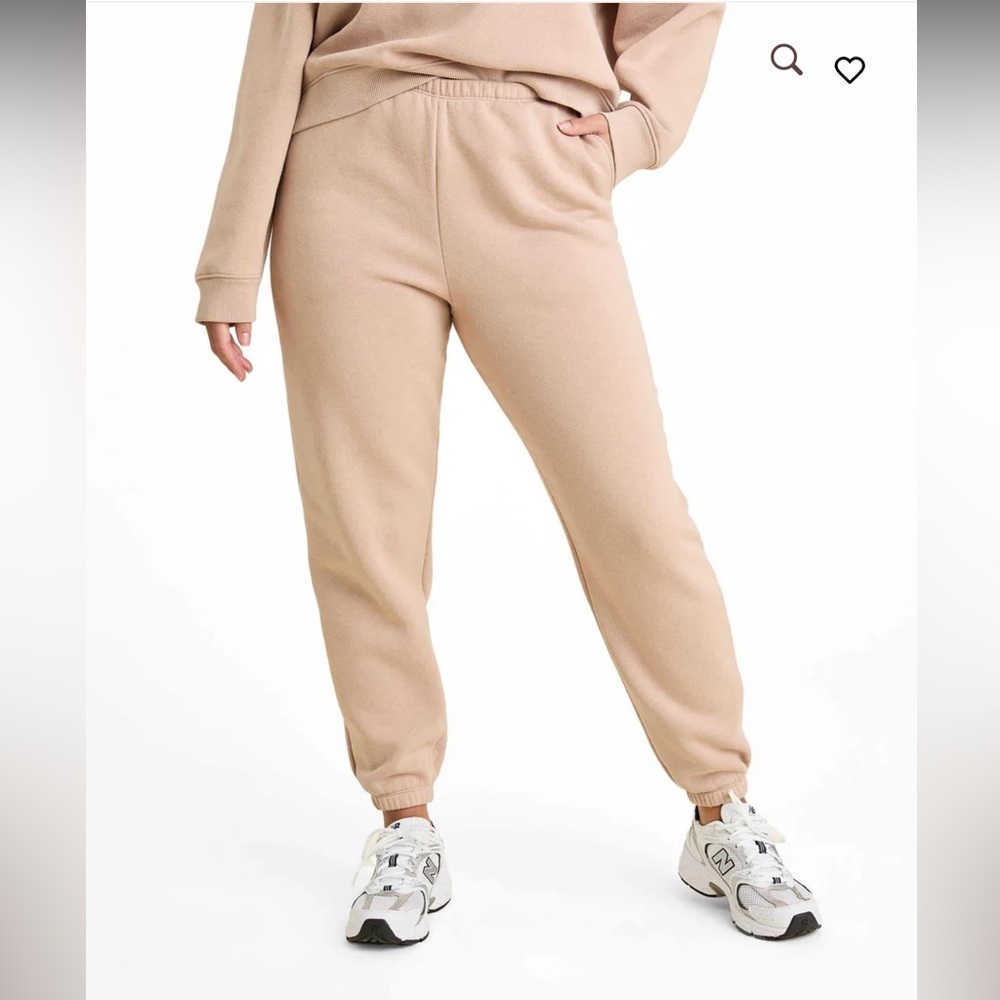nuuds Beige Track Joggers